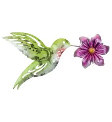 12385 hummingbird and flower art