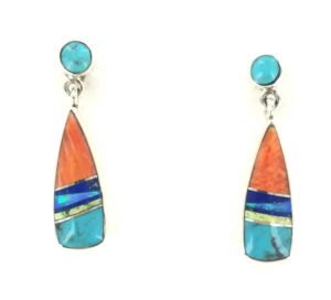 Turquoise Multi Inlaid Earring