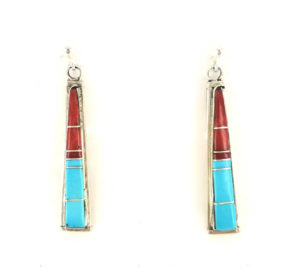 Zuni Turquoise & Coral Earring