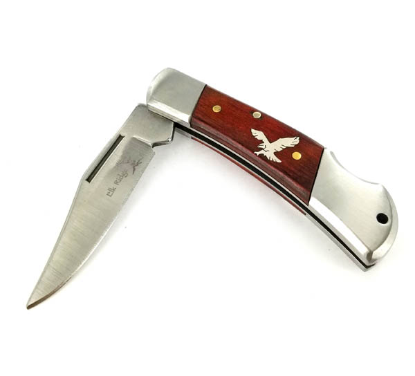 Silver Eagle Inlaid Browning knife