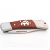 Inlaid Bear Lock Back Wood Knife - Image 2