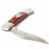 Inlaid Bear Lock Back Wood Knife - Image 3