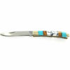 White Buffalo Turquoise Inlaid Knife - Image 2