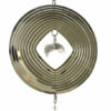 Round Silver Spinner w Crystal Charm - Image 2