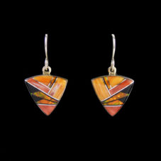 Martinez Spiny Oyster Inlaid Earring