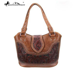 Tooled Leather Concealed Carry Purse