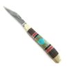 Turquoise Multi Inlaid Pocket Knife - Image 4
