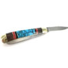 Two Blade Turquoise Inlaid Knife - Image 2