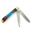 Two Blade Turquoise Inlaid Knife - Image 5
