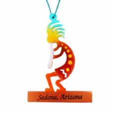 Colorful Kokopelli Metal Ornament