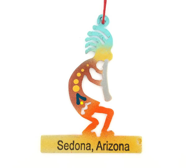 Colorful Kokopelli Metal Ornament Joe Wilcox Indian Den