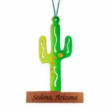 Colorful Saguaro Metal Ornament