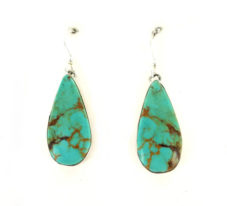 Large Turquoise Stone Tear Drop Earring