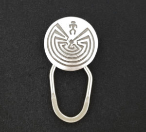 Navajo Man In The Maze Key Ring