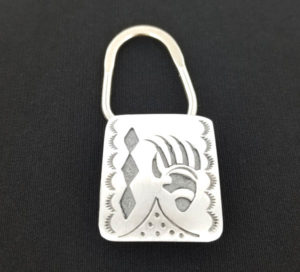 Navajo Silver Bear Claw Key Ring