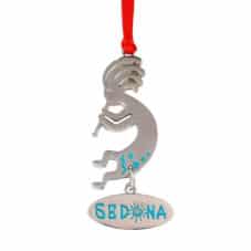 Silver Kokopelli Metal Ornament