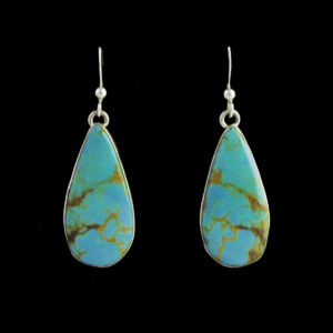 Large Turquoise Stone Tear Drop Earring