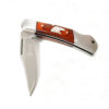 Inlaid Eagle Head Lock Back Wood Knife - Image 3