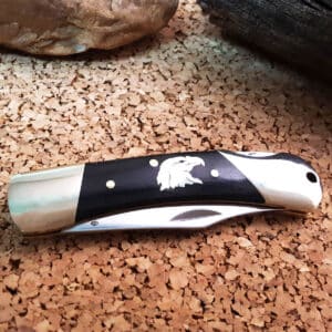 Eagle Head Inlaid Wood Knife