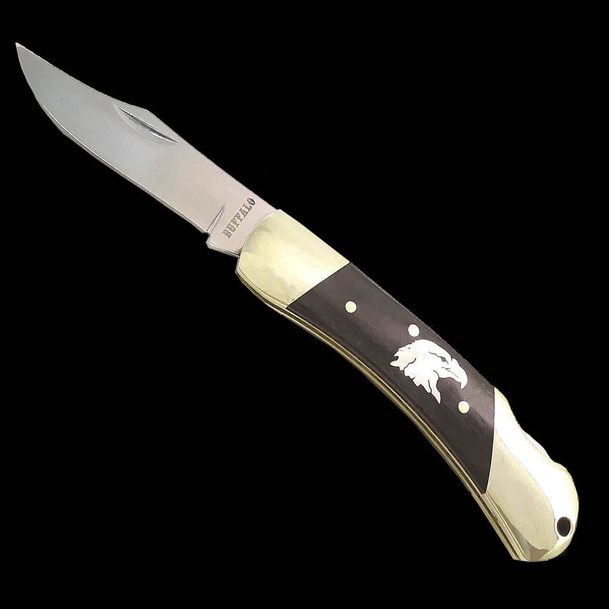 Flying Eagle Inlaid Wood Knife