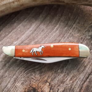 Horse Peanut Single Blade Bone Knife