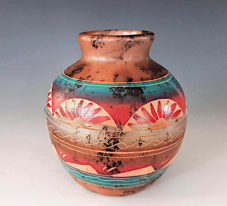 Southwest Navajo Horsehair Vase