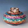 Fine Hand Crafted Navajo Horsehair Vase