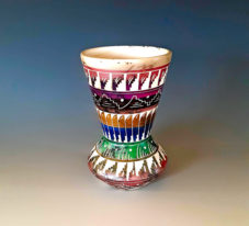 Navajo White Clay Horsehair Vase