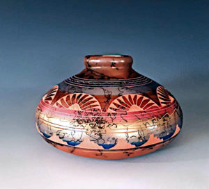 Navajo Handcrafted Horsehair Vase