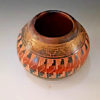 Navajo Hand-Crafted Red Clay Horse Hair Pot