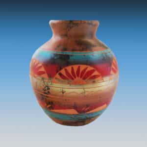 Southwest Navajo Horsehair Vase NP-72