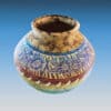 Whitegoat Hummingbird & Flower Navajo Horsehair Pottery - Image 2