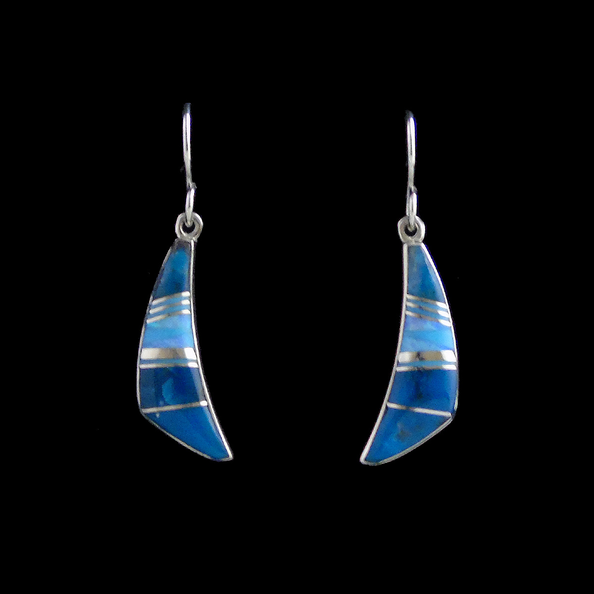 Navajo Cultured Opal Turquoise Dangle Earrings