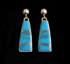 Navajo Native American Turquoise Earrings