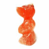 IAC-FET-212 Orange Alabaster Zuni Bear Fetish-left