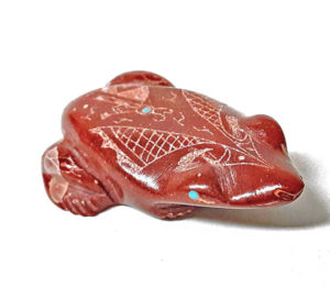 IAC-FET-226 Authentic Zuni Frog Carving