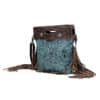 Myra Blue Vine Hand-Tooled Bags