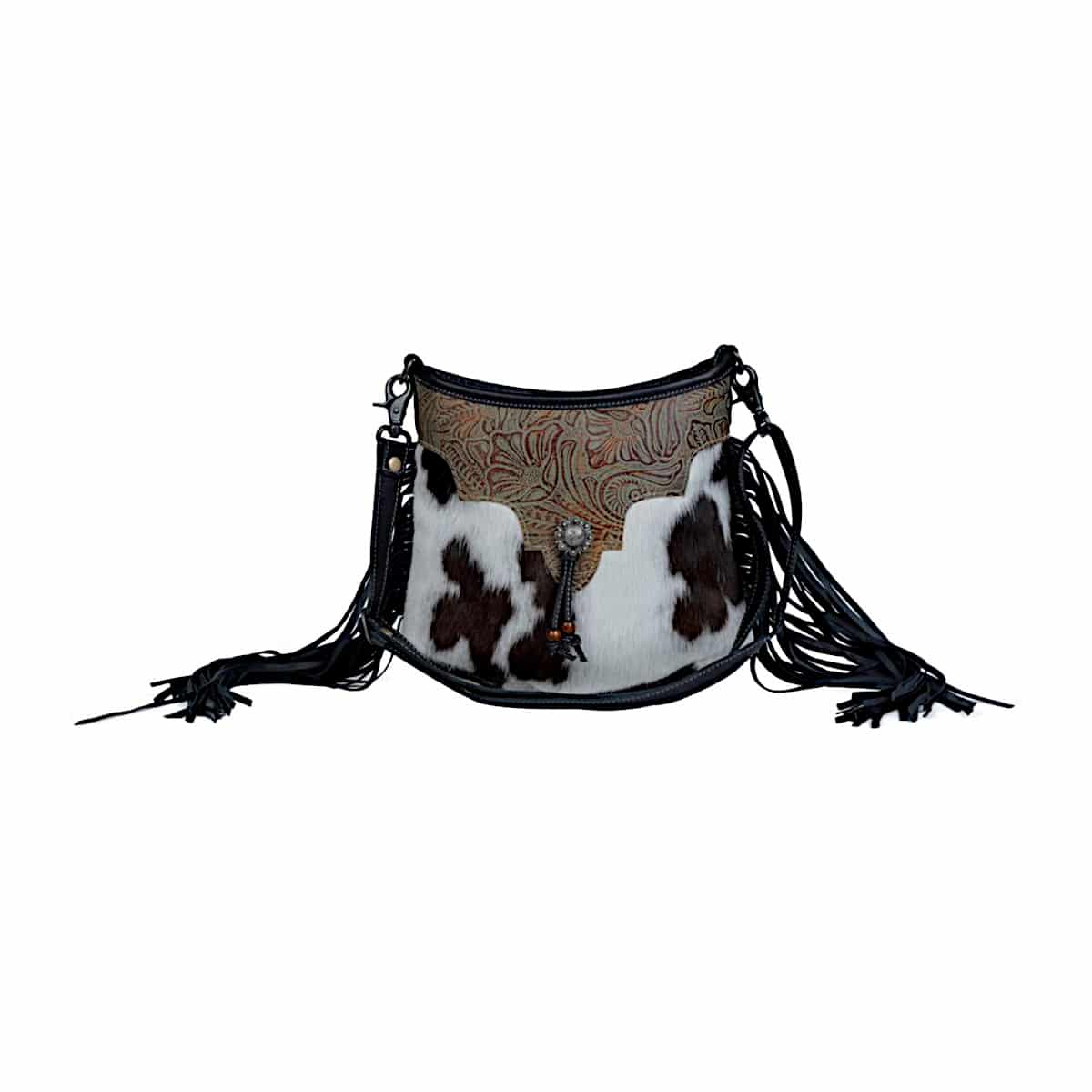 Myra Bag, Bags, New Western Cowhide Embossed Leather Crossbody Handbag  Adjustable Shoulder Strap