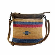 Myra-Yellow-And-Blue-Stripes-Cross-Body-Bag