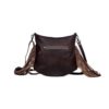 s-3343-3 Myra Sculpted Brown Leather & Hair On Bag