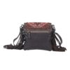 s-3807-3 Aztec Motif Leather & Hairon Bag