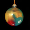 009-Christian Cross Hand-Made Southwest Glass Ornament-back