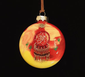 013-Genuine Southwest Original Hand-Painted Ornament