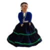 ND-Navy Indigo Hand-Made Navajo Cloth Doll - Seated