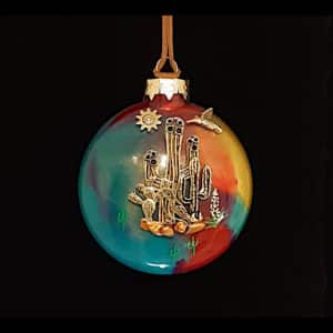 Authentic Bette Day Southwest Glass Ornament
