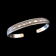 Authentic Bruce Morgan Navajo Sterling Silver Bracelet