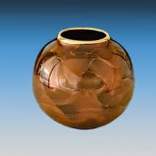 Bruce Fairman Black & Gold Petite Round Vase