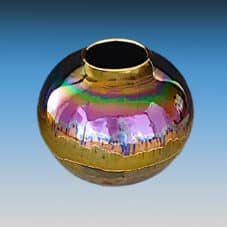 Bruce Fairman Iridescent Medium Round Vase
