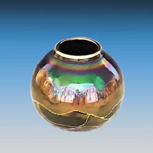 Bruce Fairman Iridescent Petite Round Vase