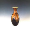 Fairman-BG-Gooseneck medium Bruce Fairman Black & Gold Medium Gooseneck Pottery Vase
